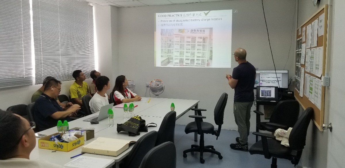 Lunchtime's Safety Talk at A & A Works at Mei Tin on 18/6/2025