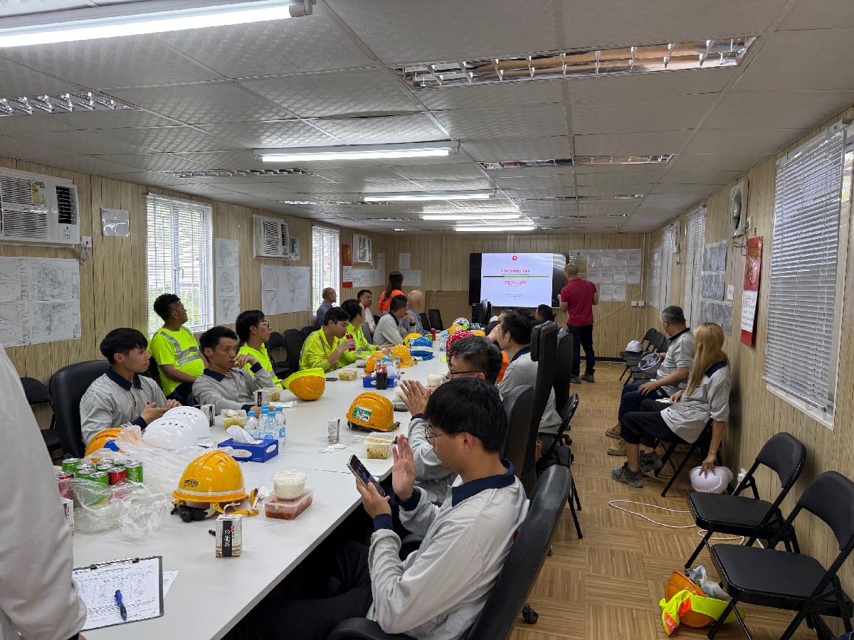 Lunchtime's Safety Talk at Ying Yip Road, Tseung Kwan O on 22/5/2025
