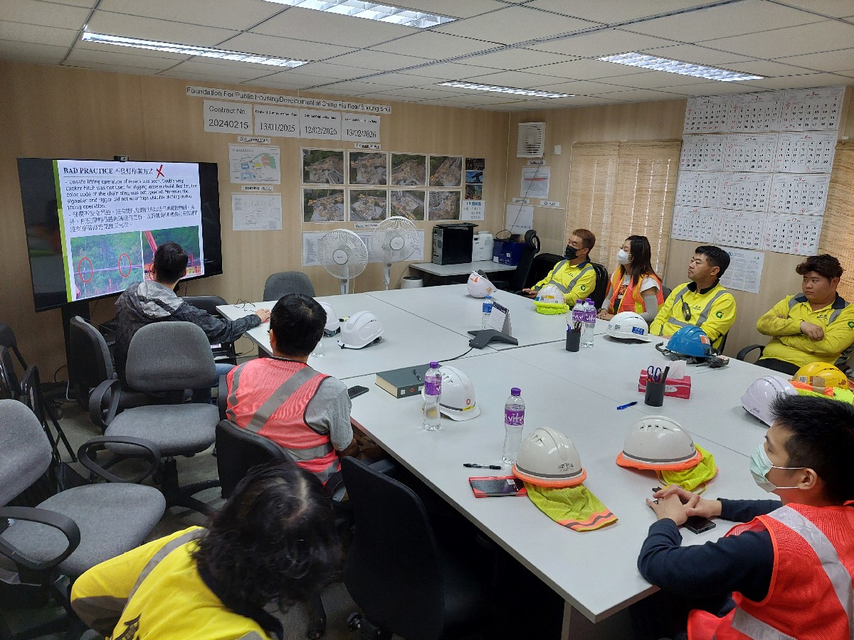 Lunchtime's Safety Talk at Chig Hiu Road Sheung Shui Foundation on 09/4/2025